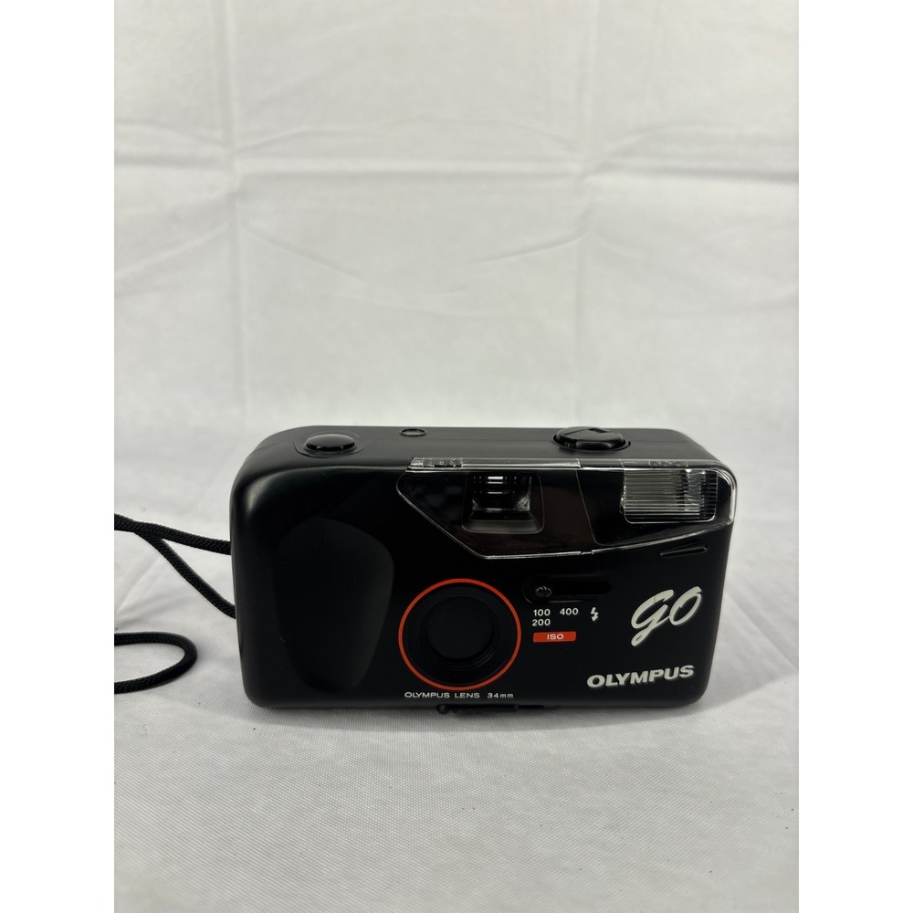 Olympus Go 35mm Focus‎ Free Point & Shoot Film Camera Black 34mm Lens